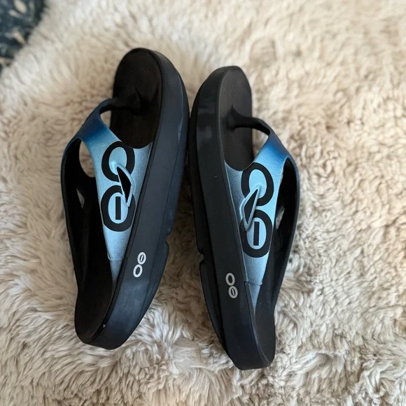 Unisex OOriginal Sport Thong Black/Azul Sandals size 7 - Picture 5 of 11